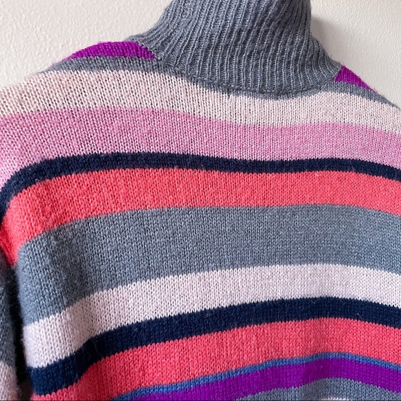 Chaps Women’s Striped Turtle Neck Sweater - Picture 7 of 11